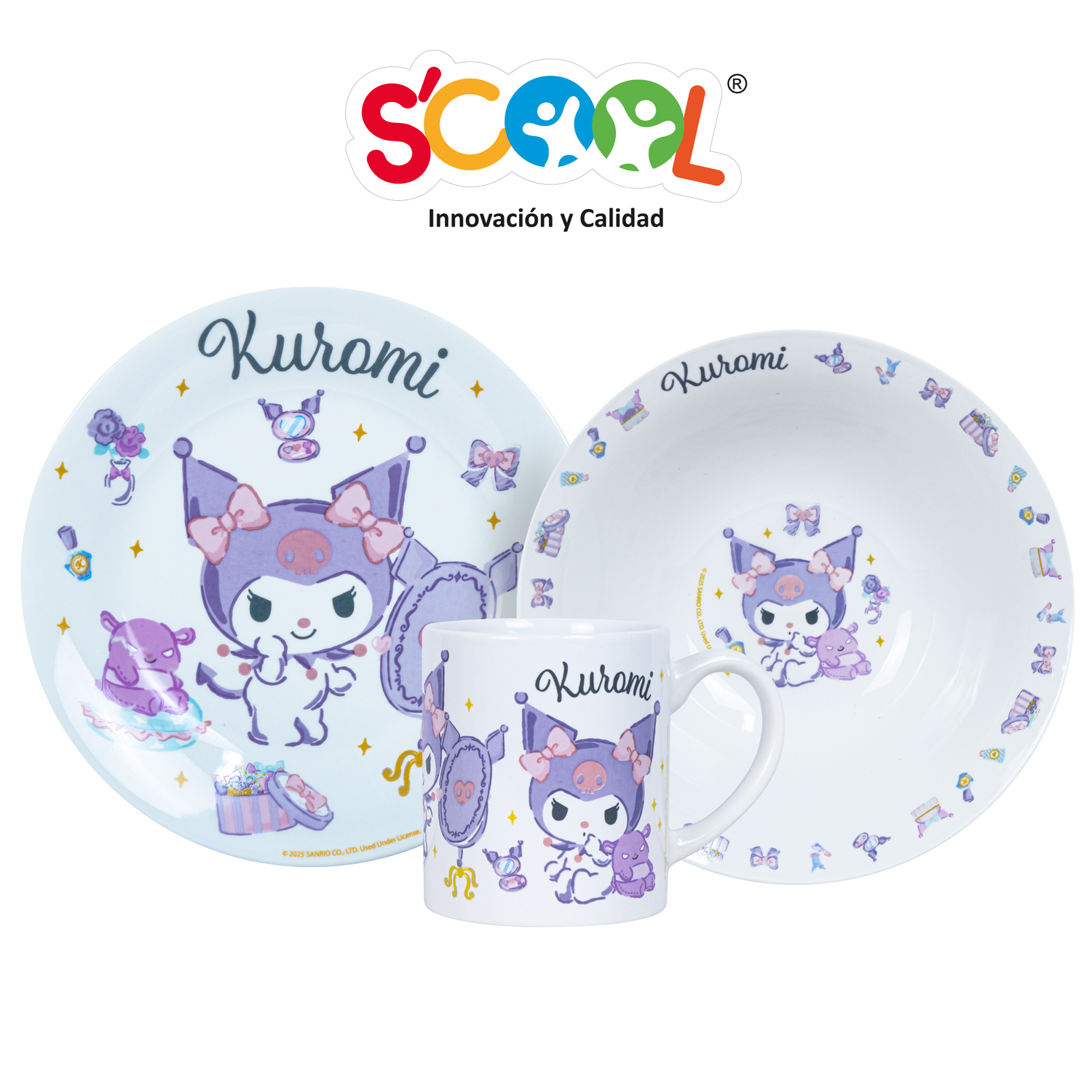 Set Cerámica 3Pzs Kuromi