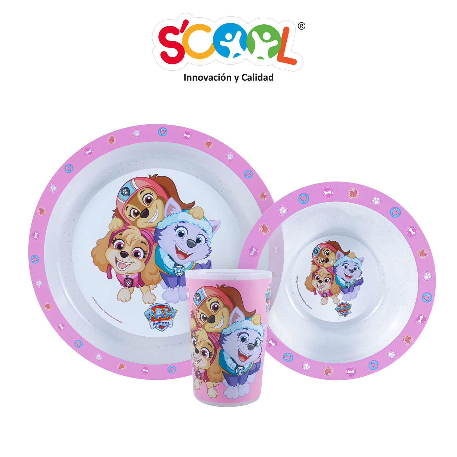 Set Vajilla PP 3Pzs Paw M
