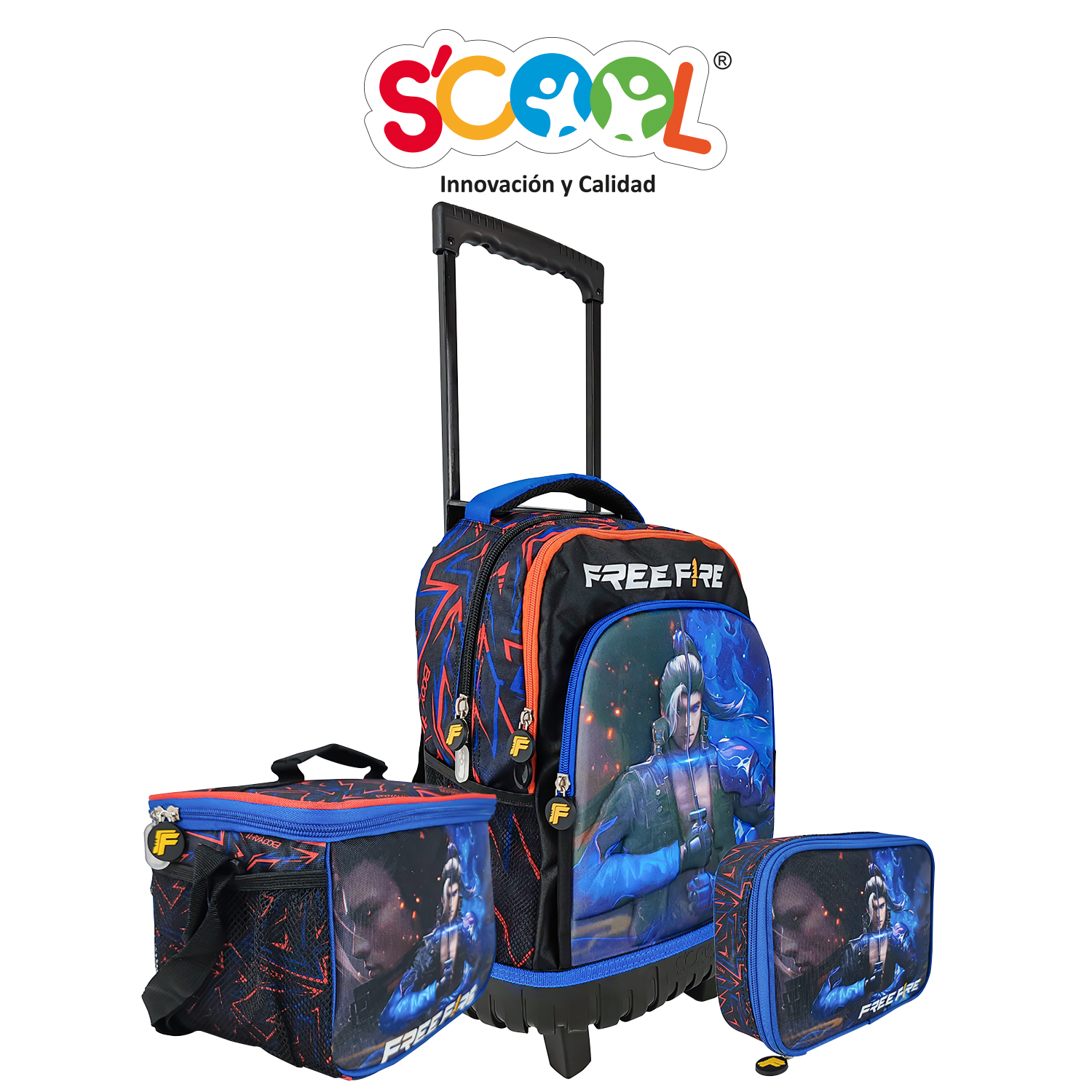 Set mochila oficio EVA 3D FREE FIRE