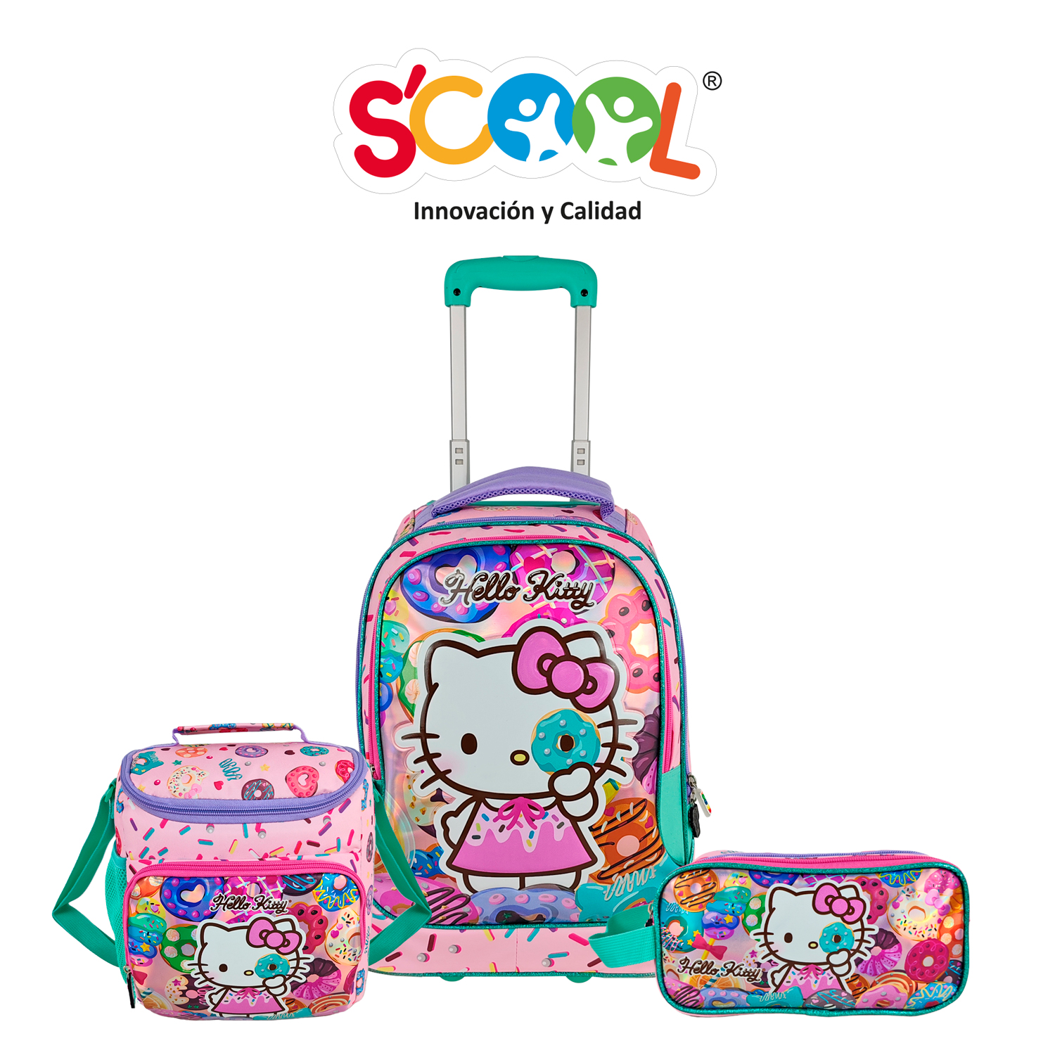 SET MALETA GDE PU METALIZADO
