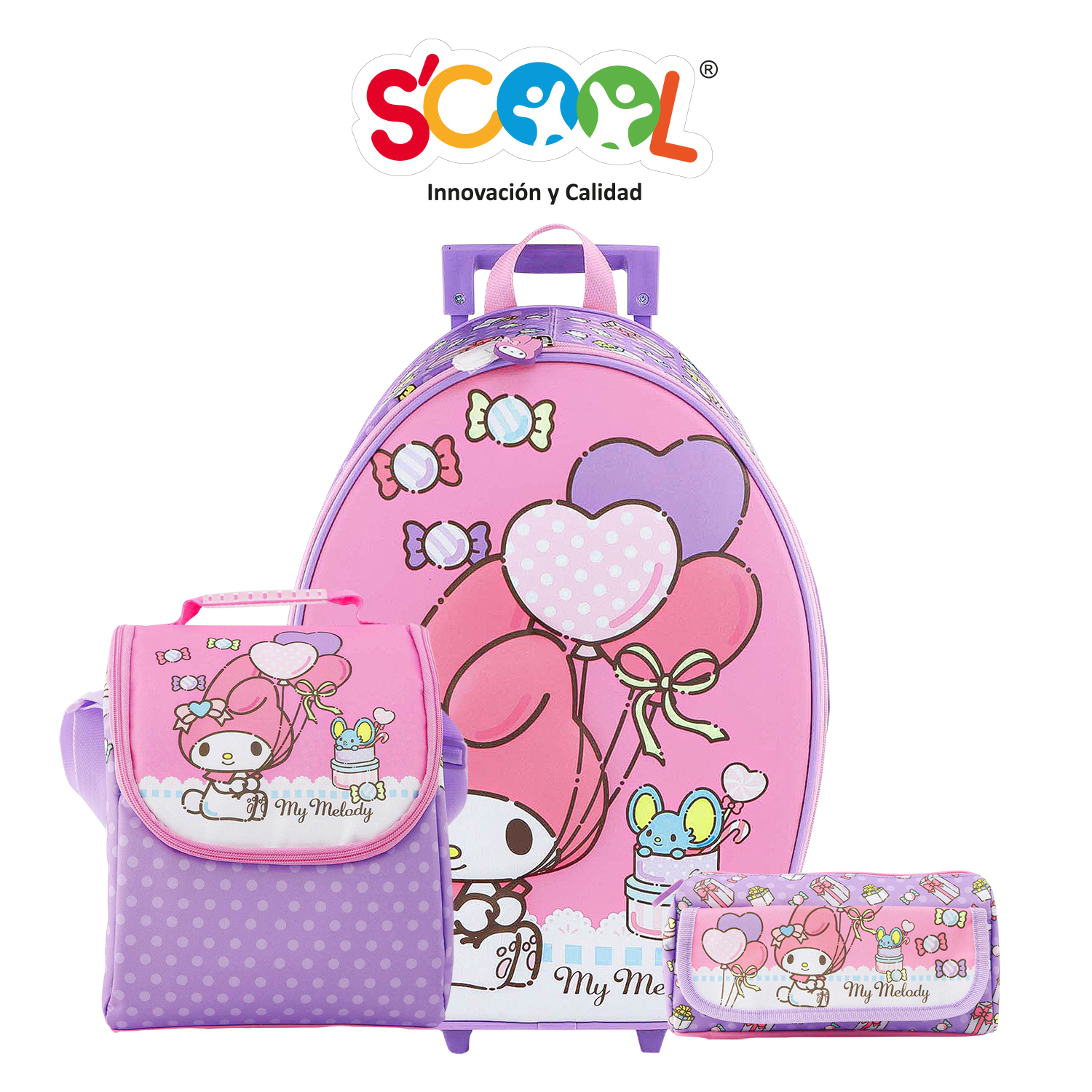 SET MALETA GDE EVA 3D MY MELODY
