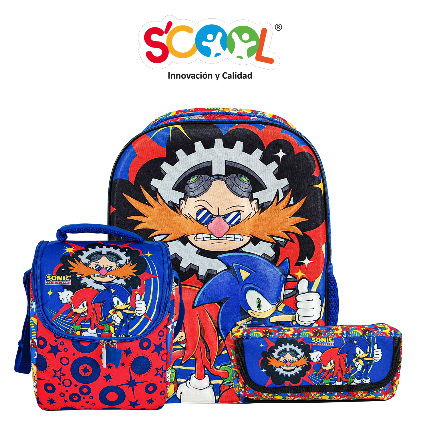 SET MOCH 2 BOLSILLOS A4 EVA 3D SONIC
