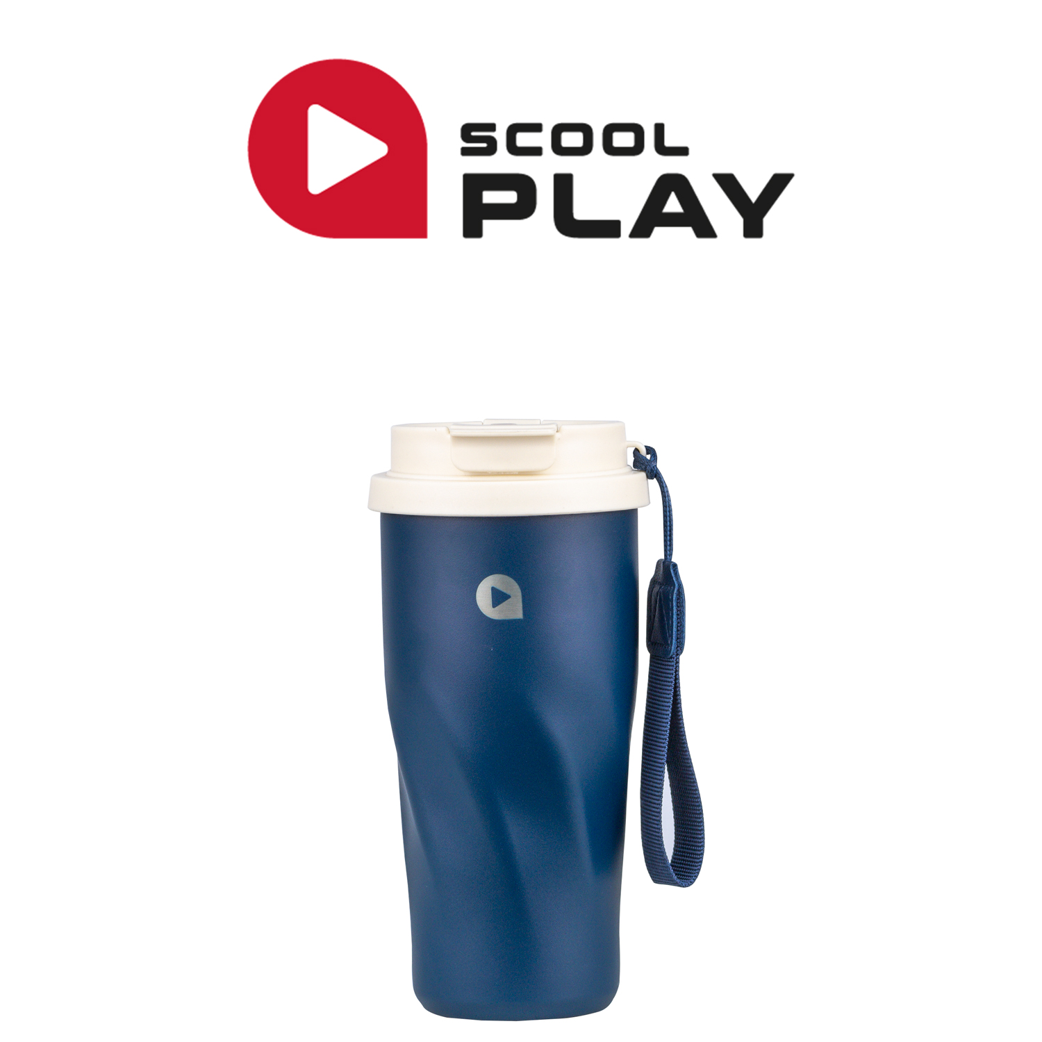 26 PLAY AQUA MUG SS 500ML DOBLE TOMA NAVY
