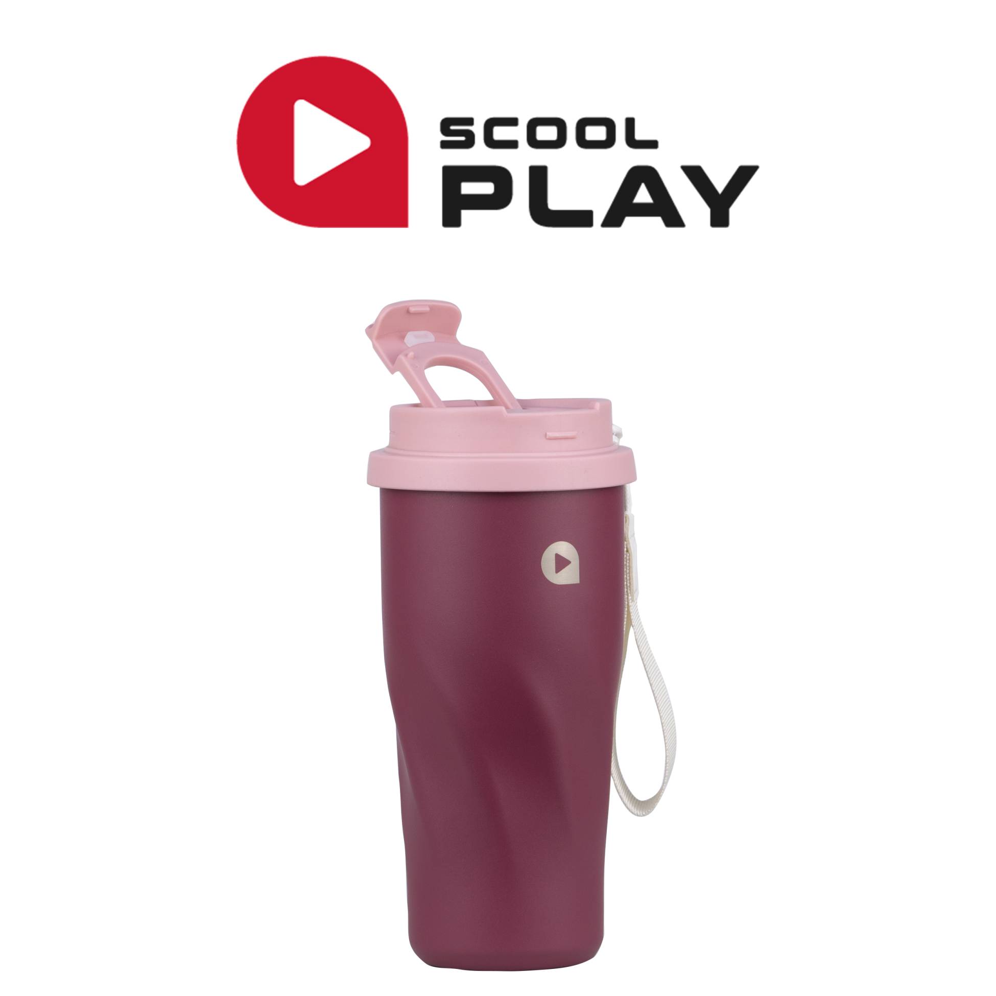 26 PLAY AQUA MUG SS 500ML DOBLE TOMA RASPBERRY - Imagen 2