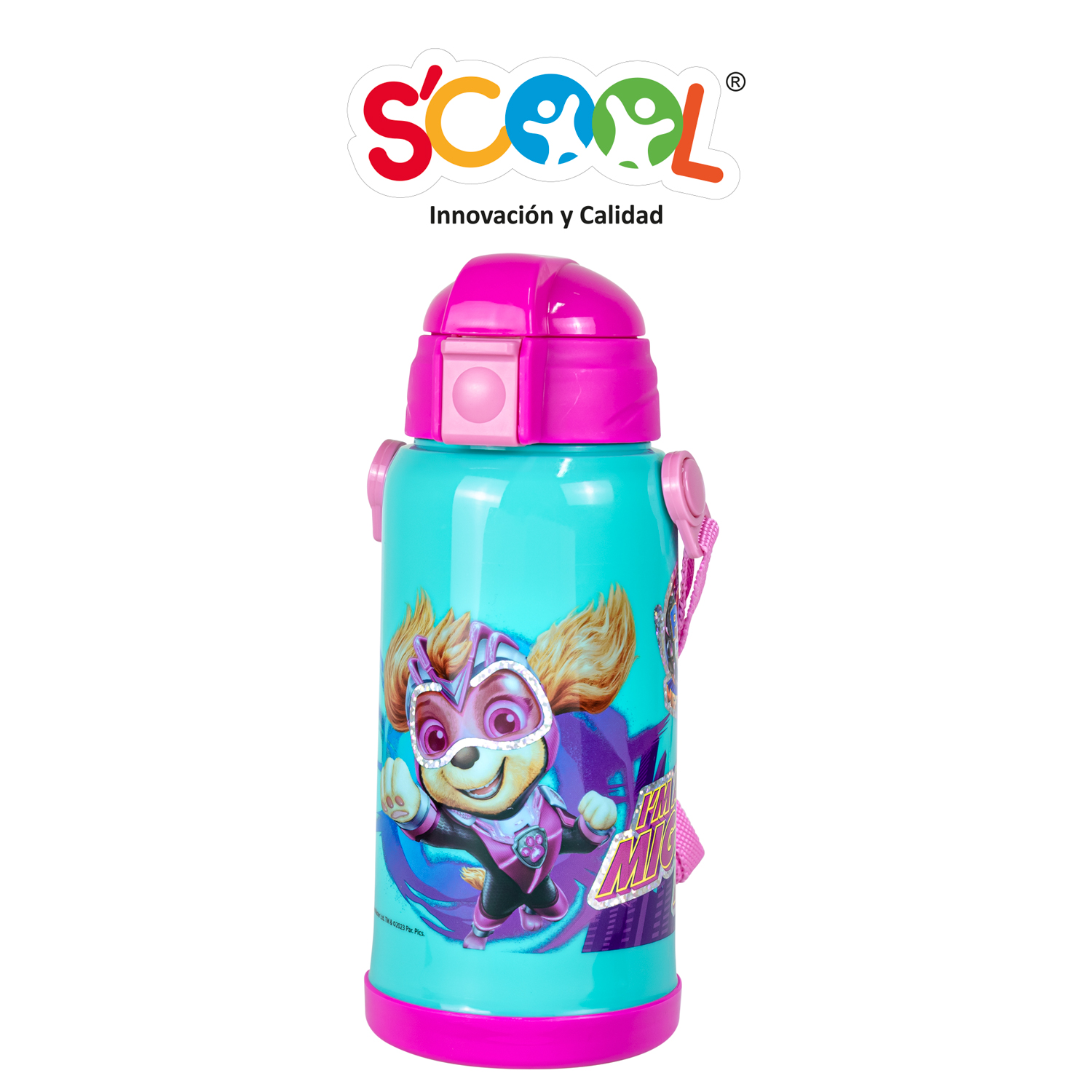 SCOOL INV BOTELLA PP TÉRMICA CON CAÑA 300ML PAW PATROL M MOVIE