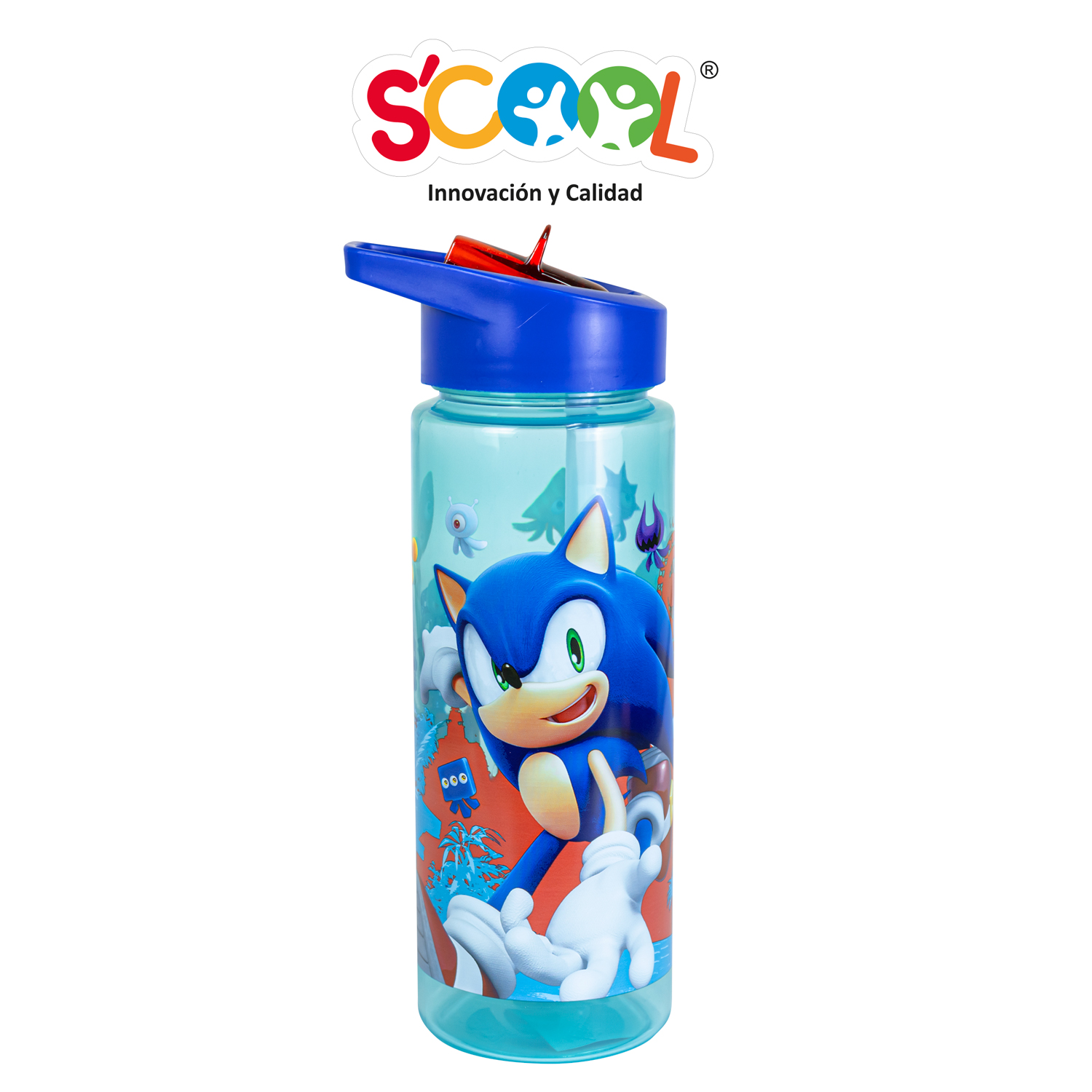 BOTELLA PP 590ML C/CAÑA SONIC