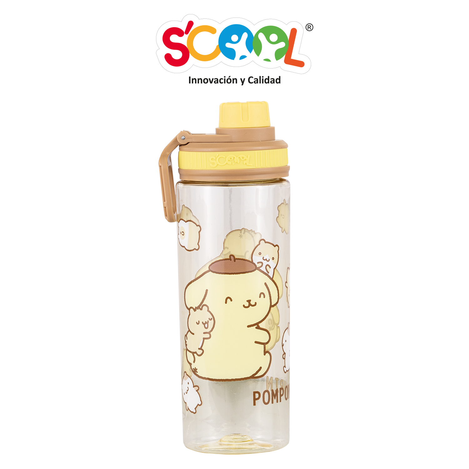 SCOOL BOTELLA PC ROSCA 600ML POMPOMPURIN