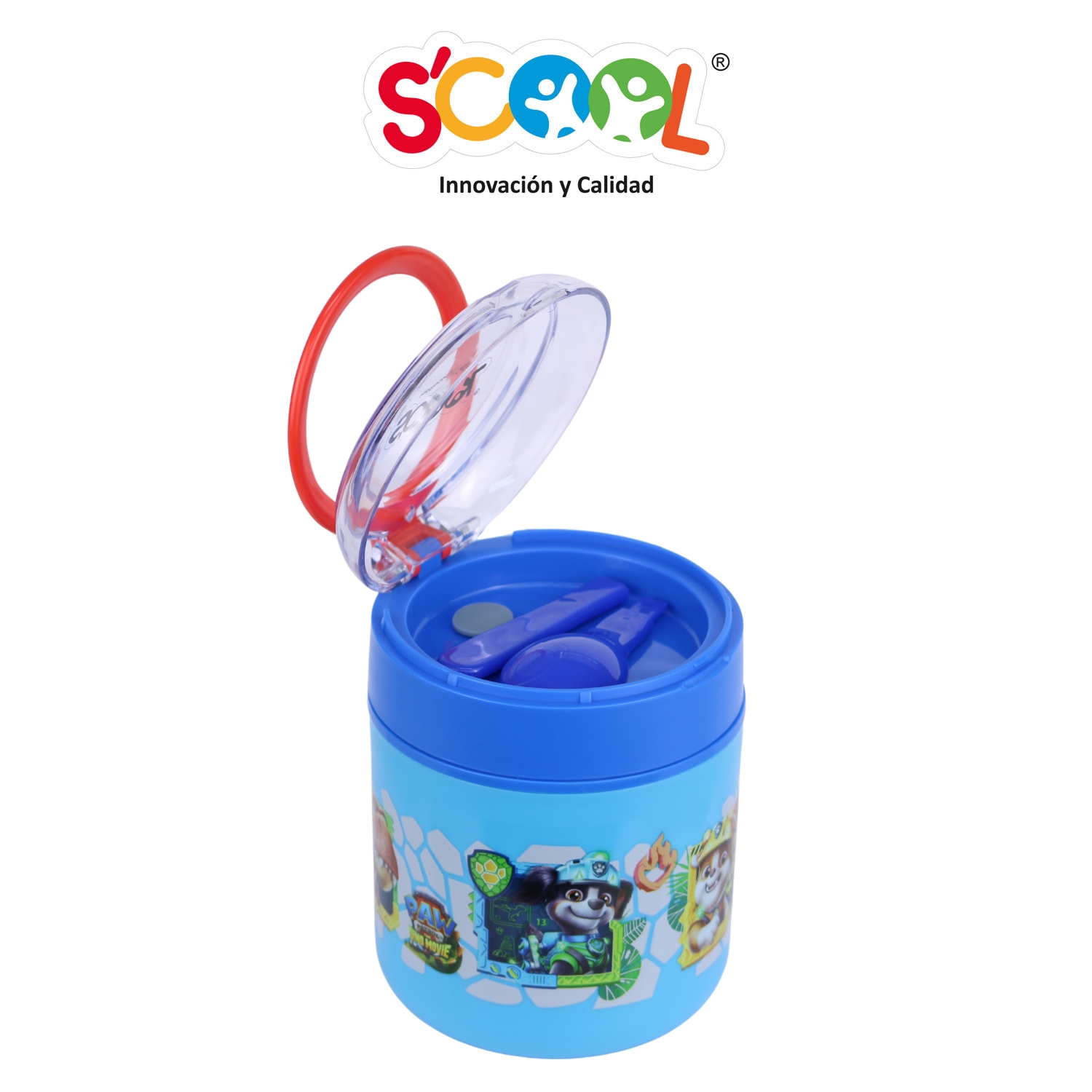 SCOOL TERMO PARA COMIDA SS/PP 530ML CON CUBIERTOS PAW PATROL