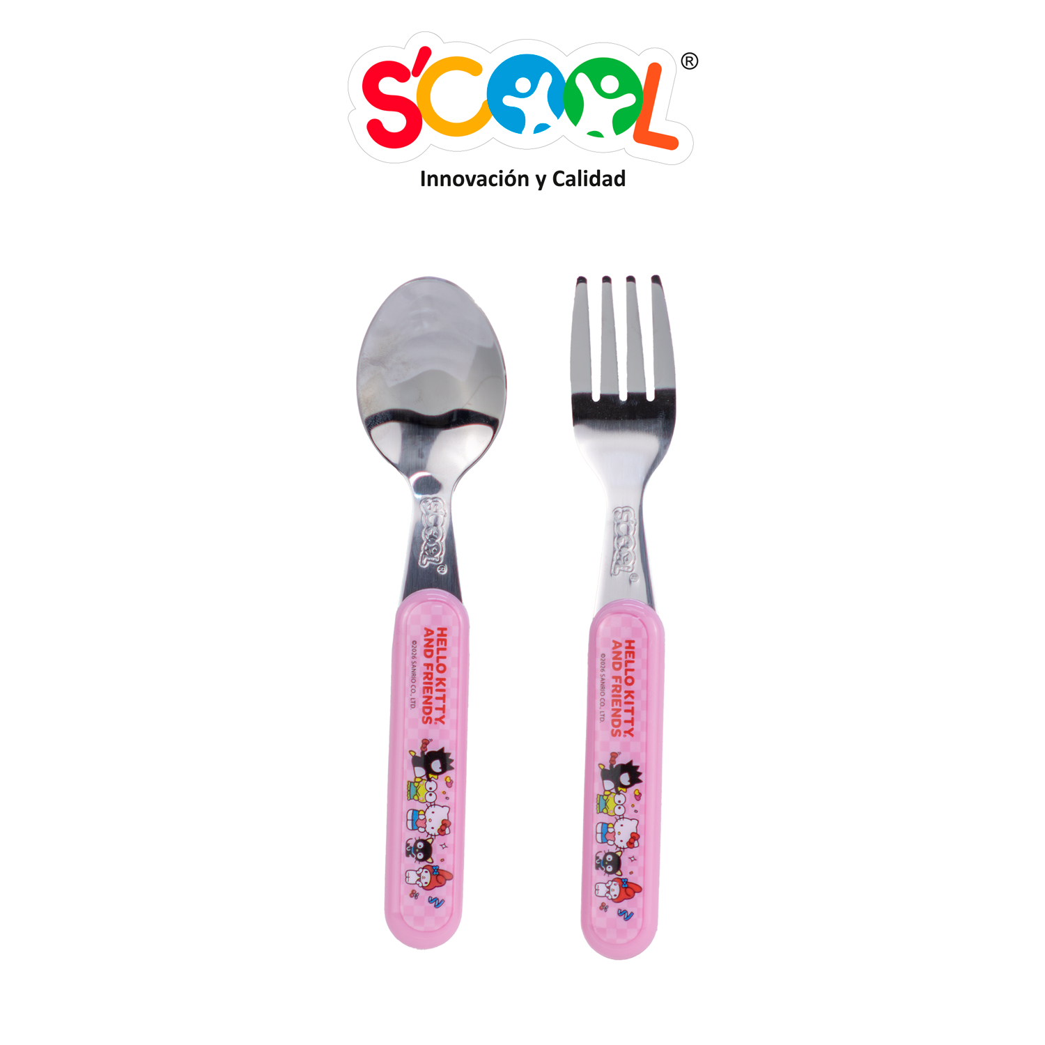 SCOOL INV SET CUBIERTOS SS CON CAJA HELLO KITTY & FRIENDS
