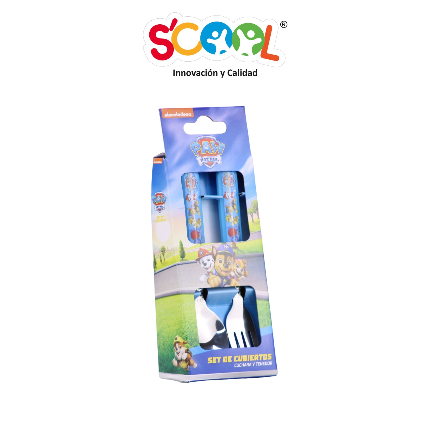 SCOOL INV SET CUBIERTOS S/S CON CAJA PAW PATROL H - Imagen 2