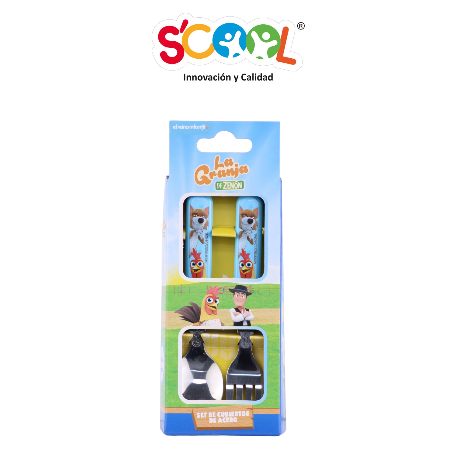 SCOOL INV SET CUBIERTOS SS CON CAJA GRANJA DE ZENÓN - Imagen 2